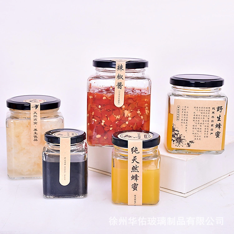 80ml 100ml 150ml Chilli Sauce Canned Food Storge Bottle Glass Mason Jar