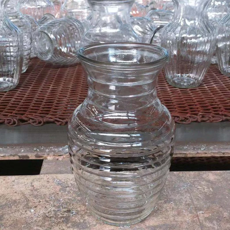 Clear Glass Rose Vase Glass Jar for Flower Floral Arrangements
