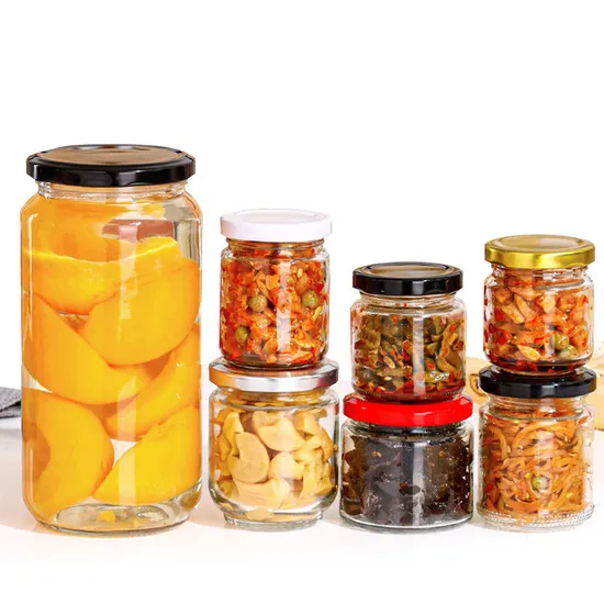 Custom 8oz 16oz 32oz 1L 1000ml Wide Mouth Jam Juice Honey Jelly Glass Mason Jar with Screw Lid