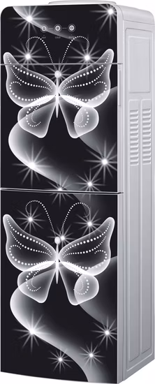 Standing Hot Warm Cold Water Dispenser with Toughened Glass and Storage Refrigerator Cabinet (YLRS-H8)