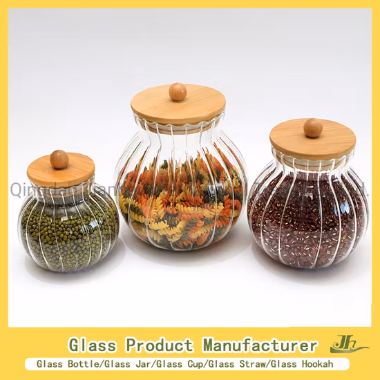 China Hexagon, Square, Round Glass Jar Manufacturer for Honey/Jam/Pickle/Coffee/Candle/Mason/Pudding/Yogurt/Tea//Grain/Pasta/Snack/Tea/Nuts/Kitchen Food Storage
