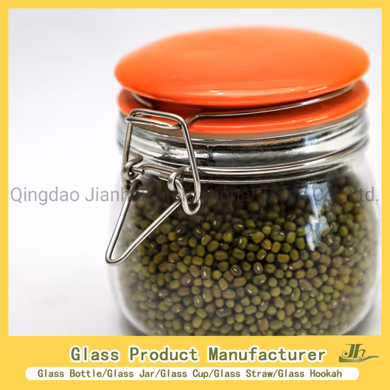 Customized High Borosilicate Hexagon, Square, Round Honey/Jam/Pickle/Coffee/Candle/Mason/Pudding/Yogurt/Tea/Kitchen Food Storage Clip